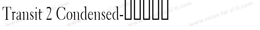 Transit 2 Condensed字体转换